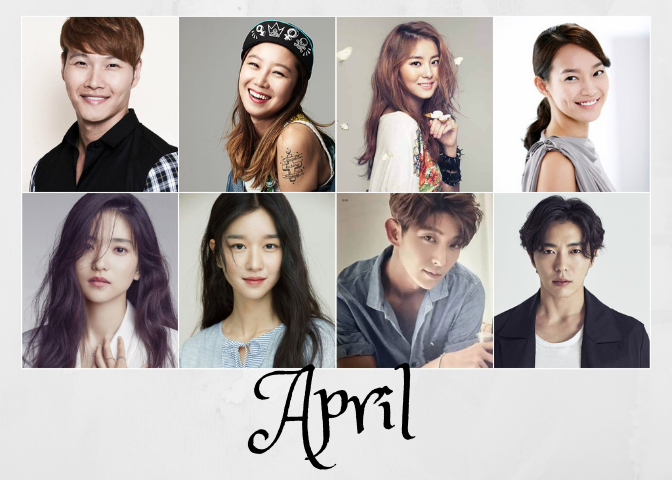 Korean Drama Stars Birthdays April Months 4