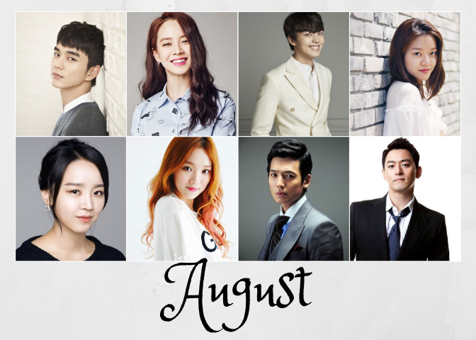 Korean Drama Stars Birthdays August Months 8