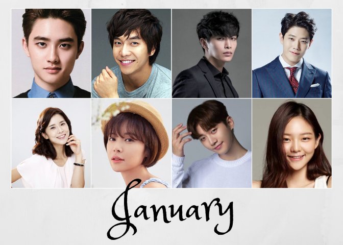 Korean Drama Stars Birthdays January Months 1