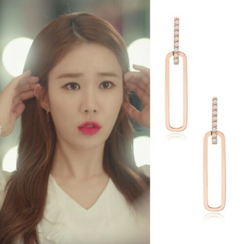 Yoo In Na Earrlings Touch Your Heart Chain Hoop